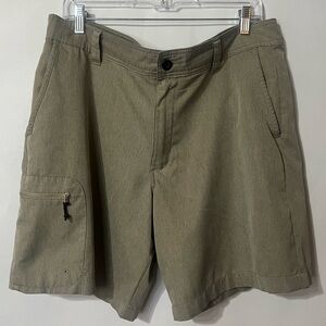 Magellan Outdoors Tan Fish Gear Water Repellent Shorts Size 34
